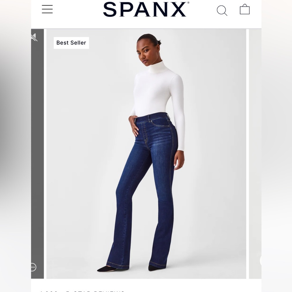 Spanx flare jeans size M
